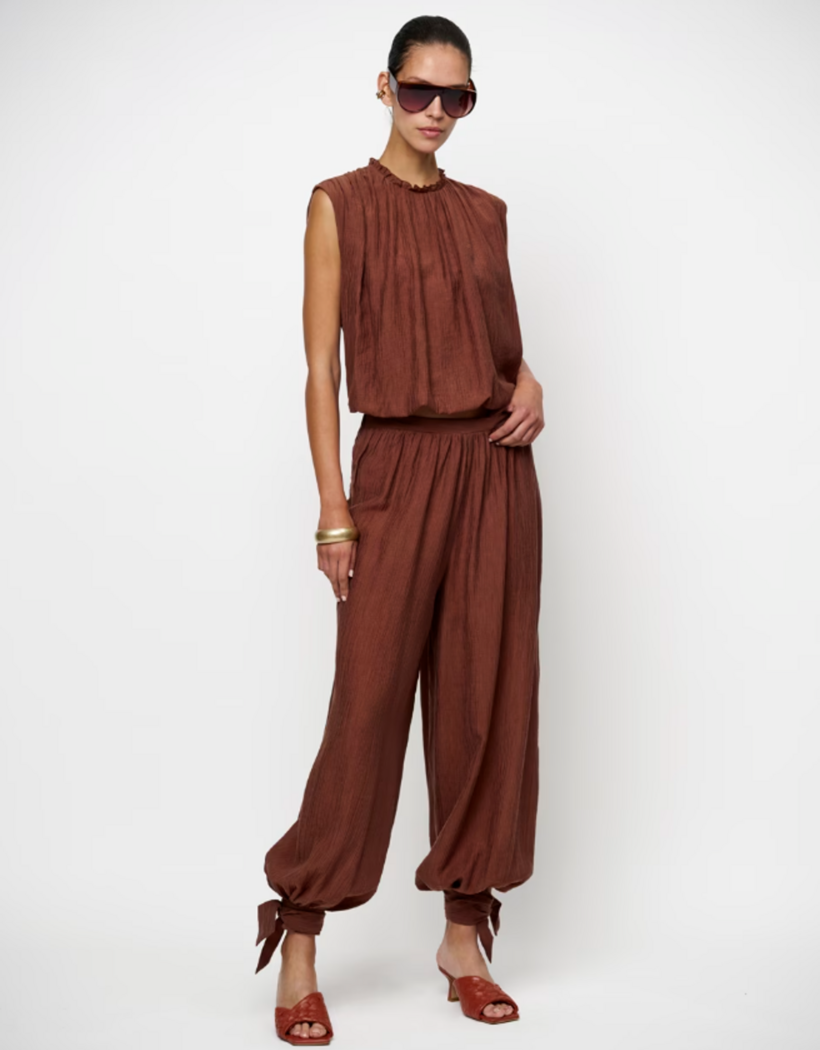 Dante 6 Este Balloon Top Coconut Brown