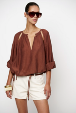 Dante 6 Leonora Balloon Blouse Coconut Brown
