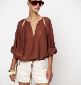 Dante 6 Leonora Balloon Blouse Coconut Brown