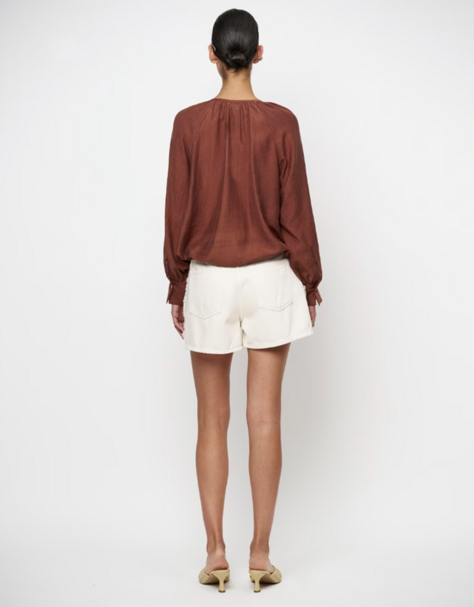 Dante 6 Leonora Balloon Blouse Coconut Brown