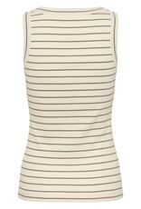 InWear Dagna Striped Tank Vanilla / Coffee Quartz