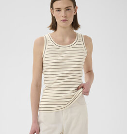 InWear Dagna Striped Tank Vanilla / Coffee Quartz