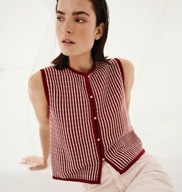 Moss Copenhagen Priscilla Vest STP Rhubarb/Sand