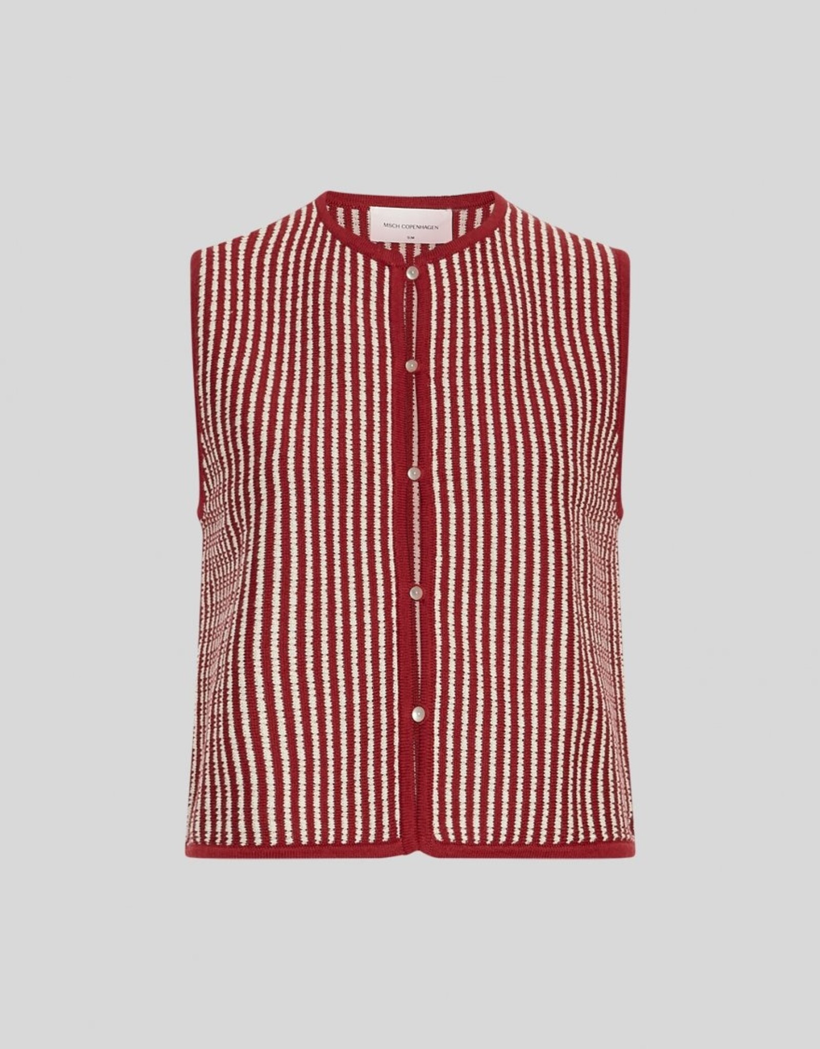 Moss Copenhagen Priscilla Vest STP Rhubarb/Sand
