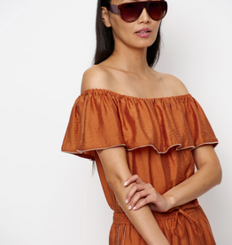 Dante 6 Marais Embellished Top Sunset Orange