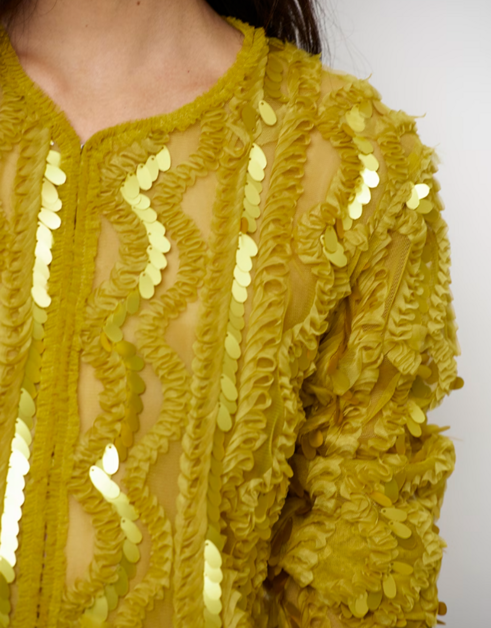 Dante 6 Marceline Sequins Jacket Solar Lime