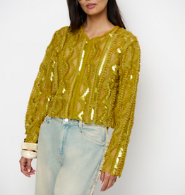 Dante 6 Marceline Sequins Jacket Solar Lime