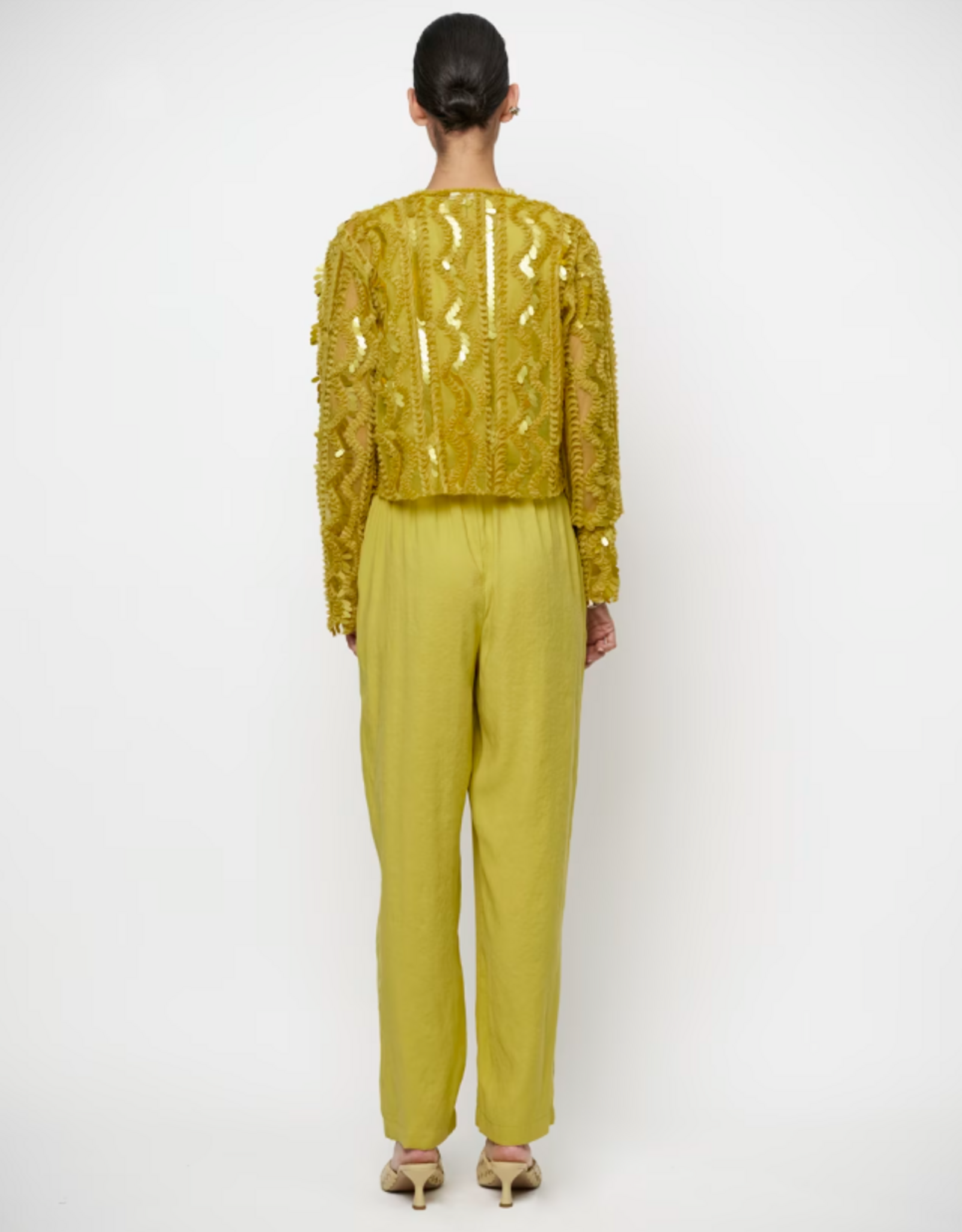Dante 6 Marceline Sequins Jacket Solar Lime