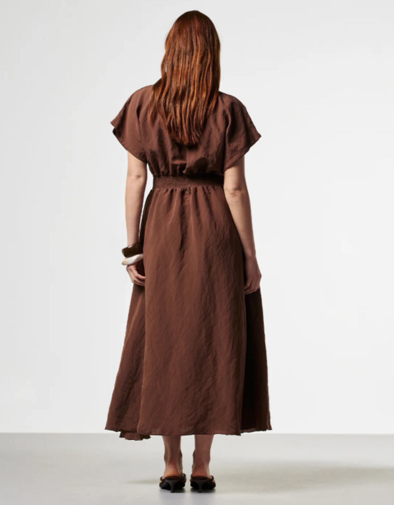 Aaiko Serra Mod Dress Bitter Chocolate
