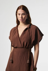 Aaiko Serra Mod Dress Bitter Chocolate