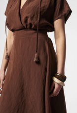 Aaiko Serra Mod Dress Bitter Chocolate