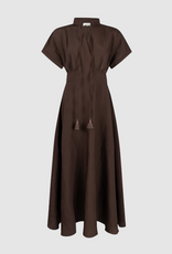 Aaiko Serra Mod Dress Bitter Chocolate
