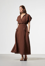Aaiko Serra Mod Dress Bitter Chocolate
