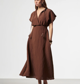 Aaiko Serra Mod Dress Bitter Chocolate