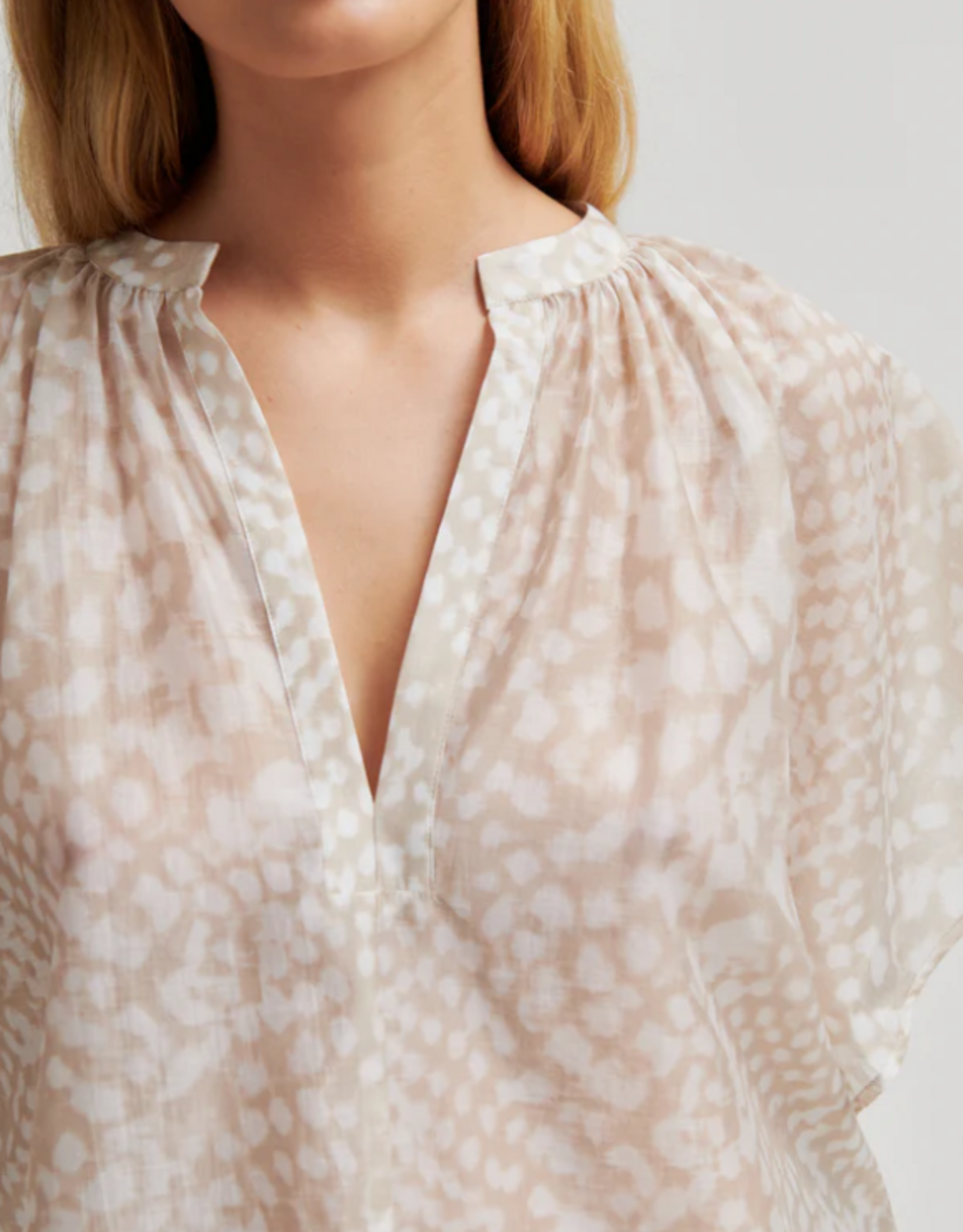 Second Female Shades Blouse Plaza Taupe