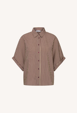 By Bar Sunny Stripe Blouse Burgundy