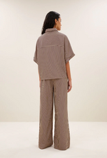 By Bar Sunny Stripe Blouse Burgundy
