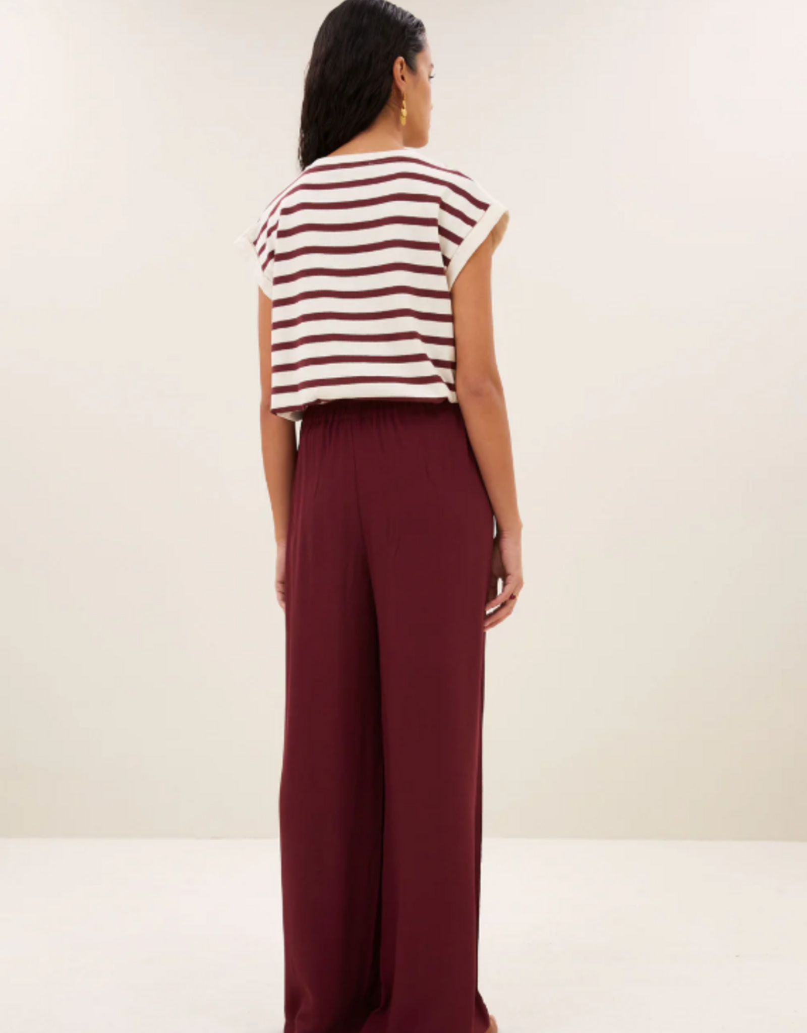 By Bar Benji Viscose Pants Wine