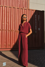 By Bar Benji Viscose Pants Wine