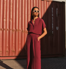 By Bar Benji Viscose Pants Wine