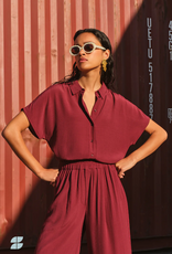By Bar Barley Viscose Blouse Wine