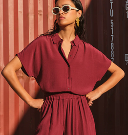 By Bar Barley Viscose Blouse Wine