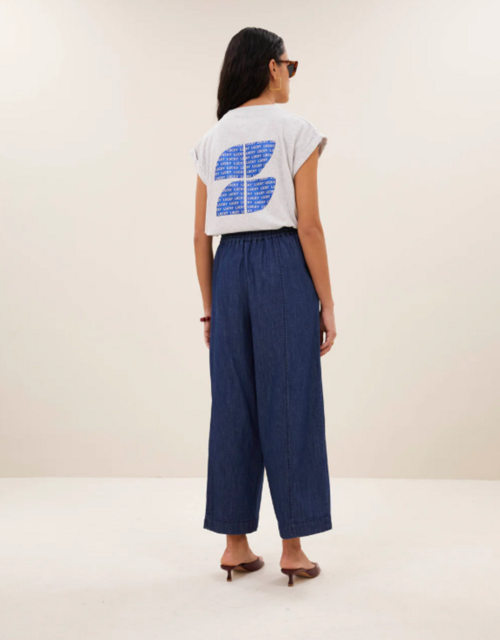 By Bar Tobi Clover Top Light Grey Melee