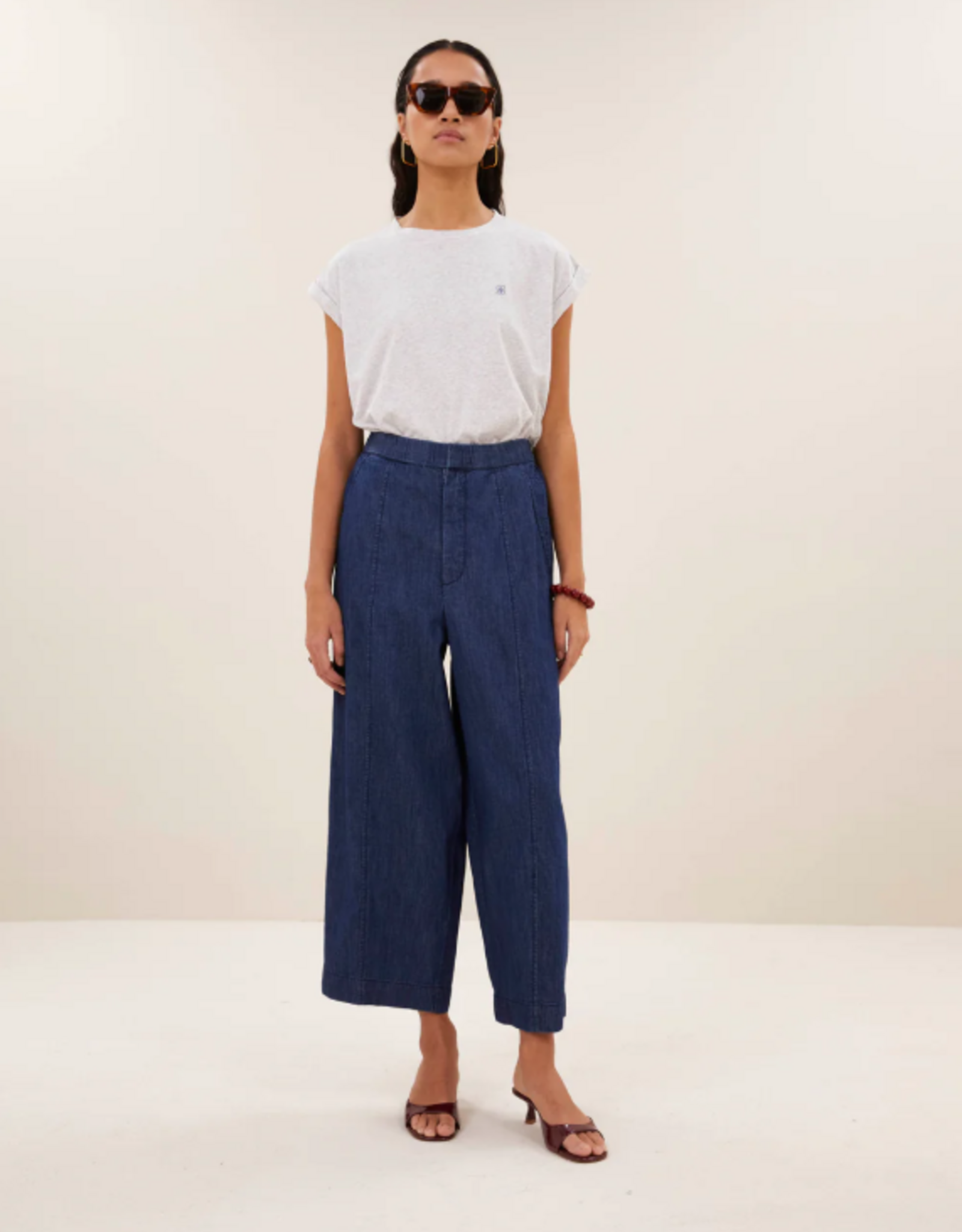 By Bar Tobi Clover Top Light Grey Melee