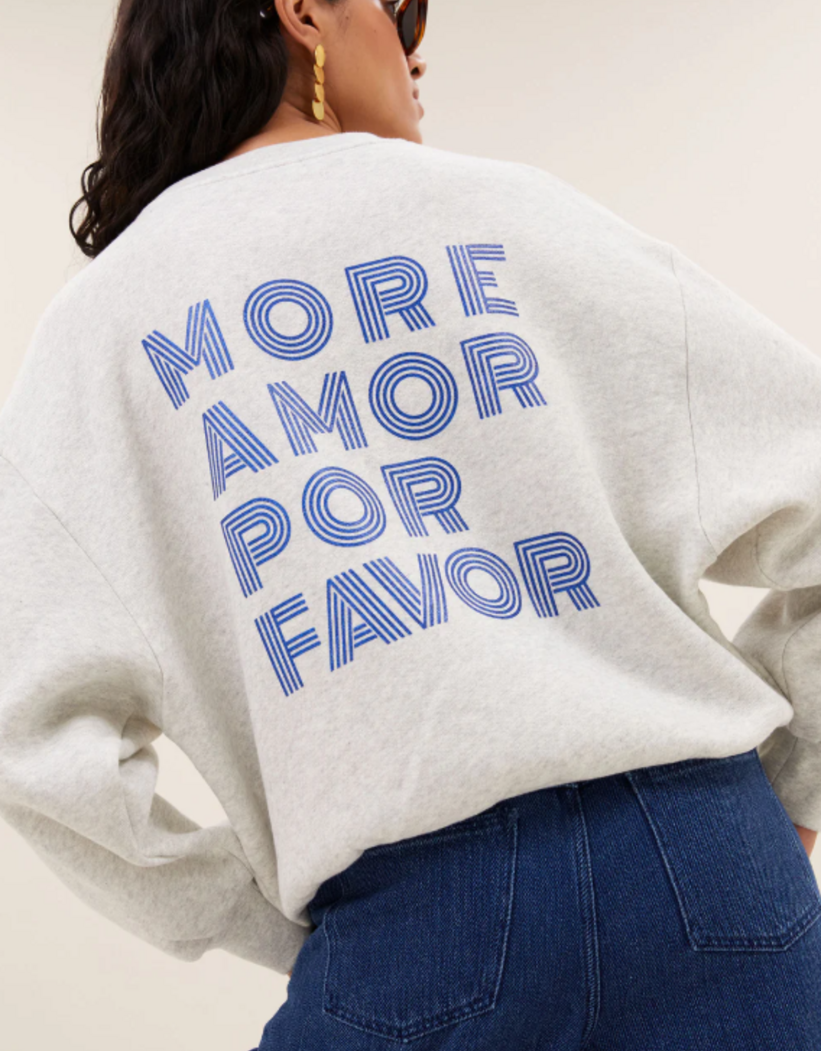By Bar Lili Amor Sweater Light Grey Melee