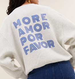 By Bar Lili Amor Sweater Light Grey Melee