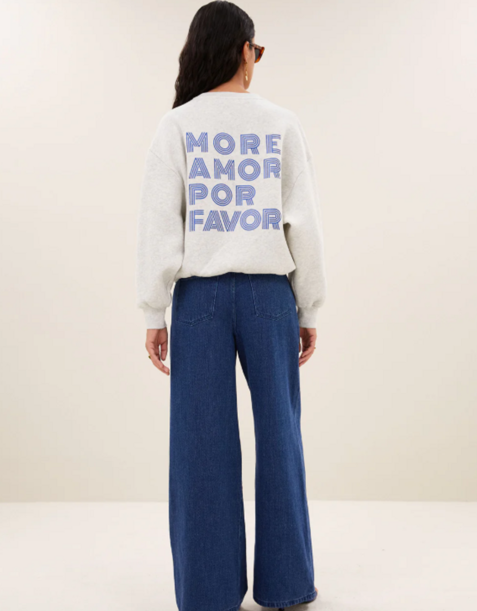 By Bar Lili Amor Sweater Light Grey Melee