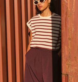 By Bar Tobi Stripe Top Grain Wine Stripe