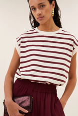 By Bar Tobi Stripe Top Grain Wine Stripe