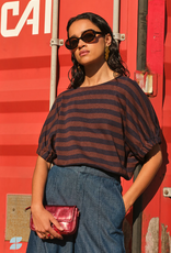 By Bar Merle Big Stripe Top Coffee Bean