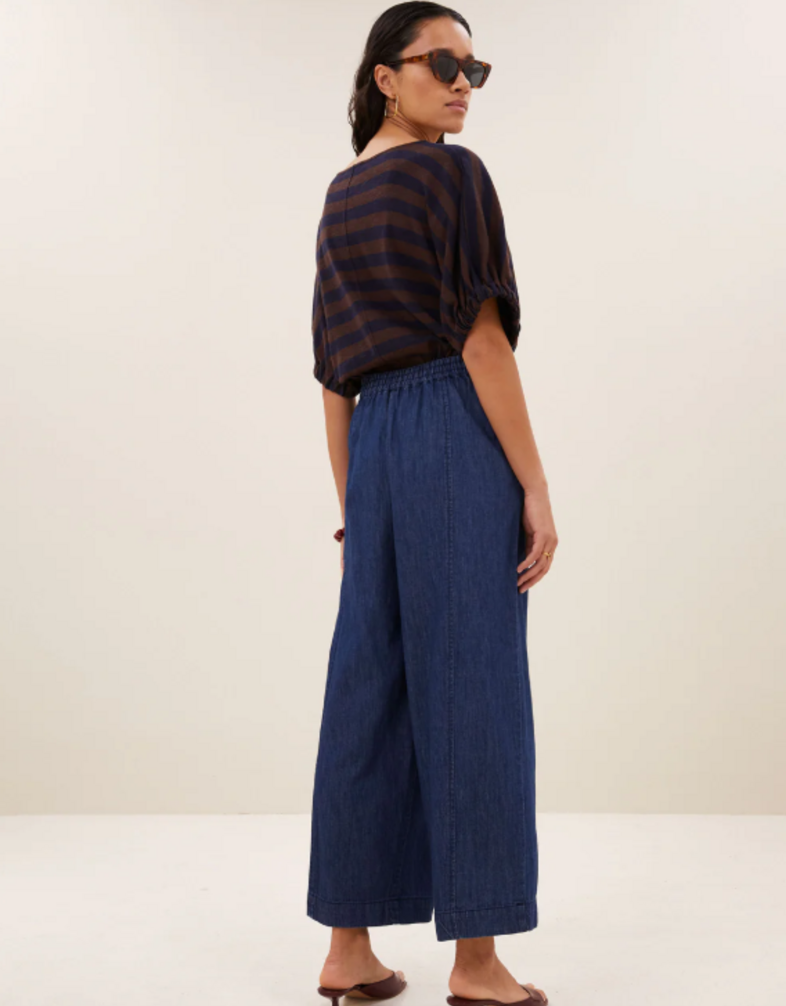 By Bar Merle Big Stripe Top Coffee Bean
