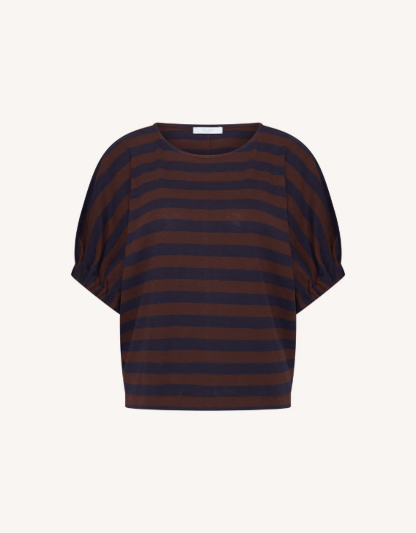 By Bar Merle Big Stripe Top Coffee Bean