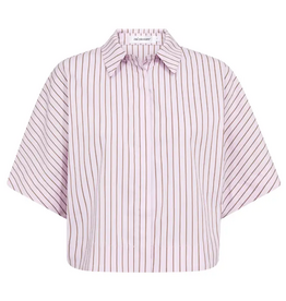 Co'Couture Sigrid Stripe SS Shirt Rosebloom