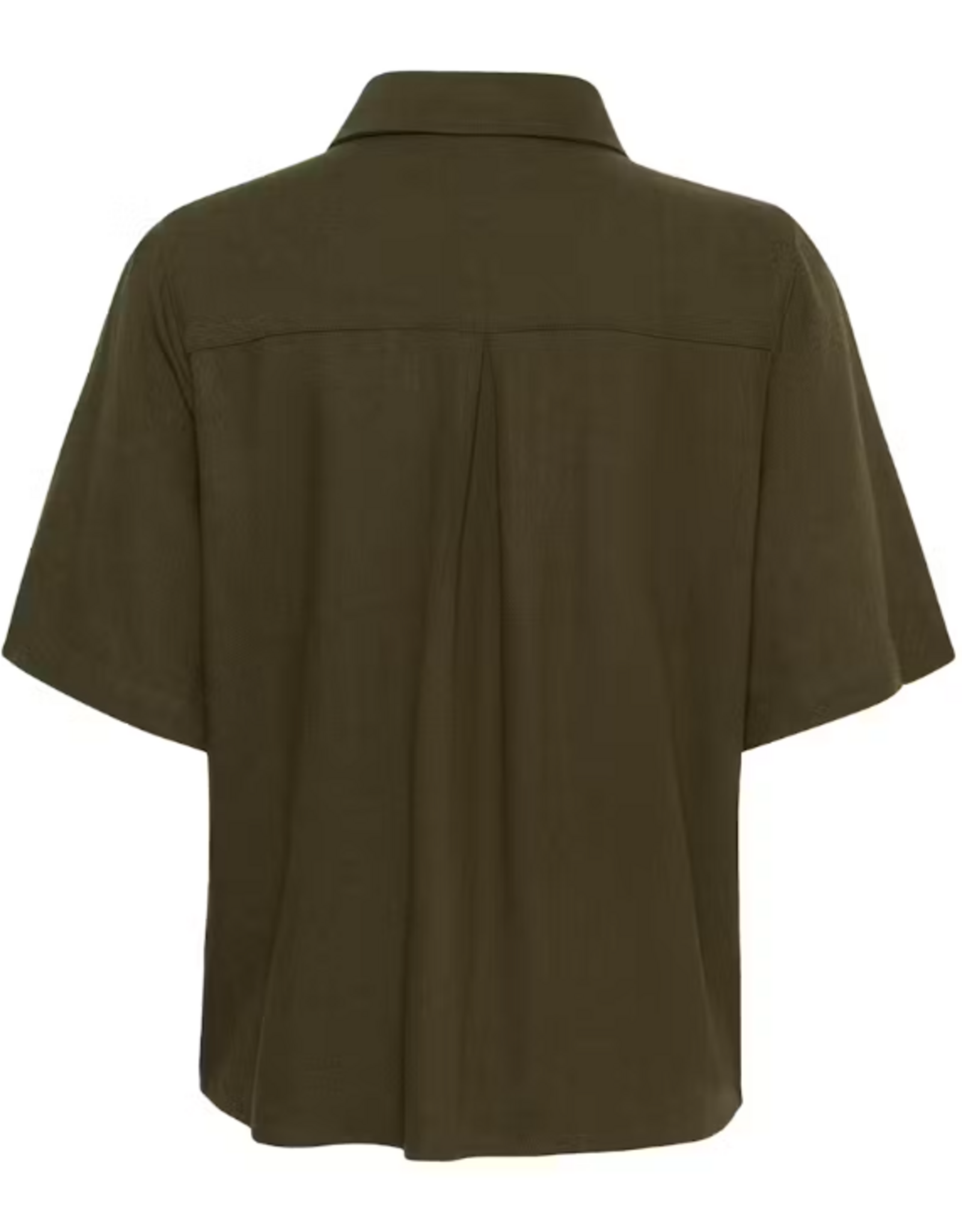 My Essential Wardrobe Dias SS Boxy Shirt Forest Night