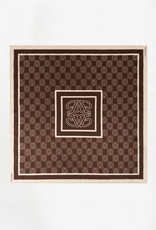Dante 6 Monogram Chain Scarf Chocolate Brown