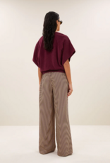 By Bar Nuki Slub Top Burgundy Crush