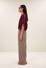 By Bar Nuki Slub Top Burgundy Crush