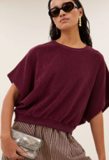 By Bar Nuki Slub Top Burgundy Crush