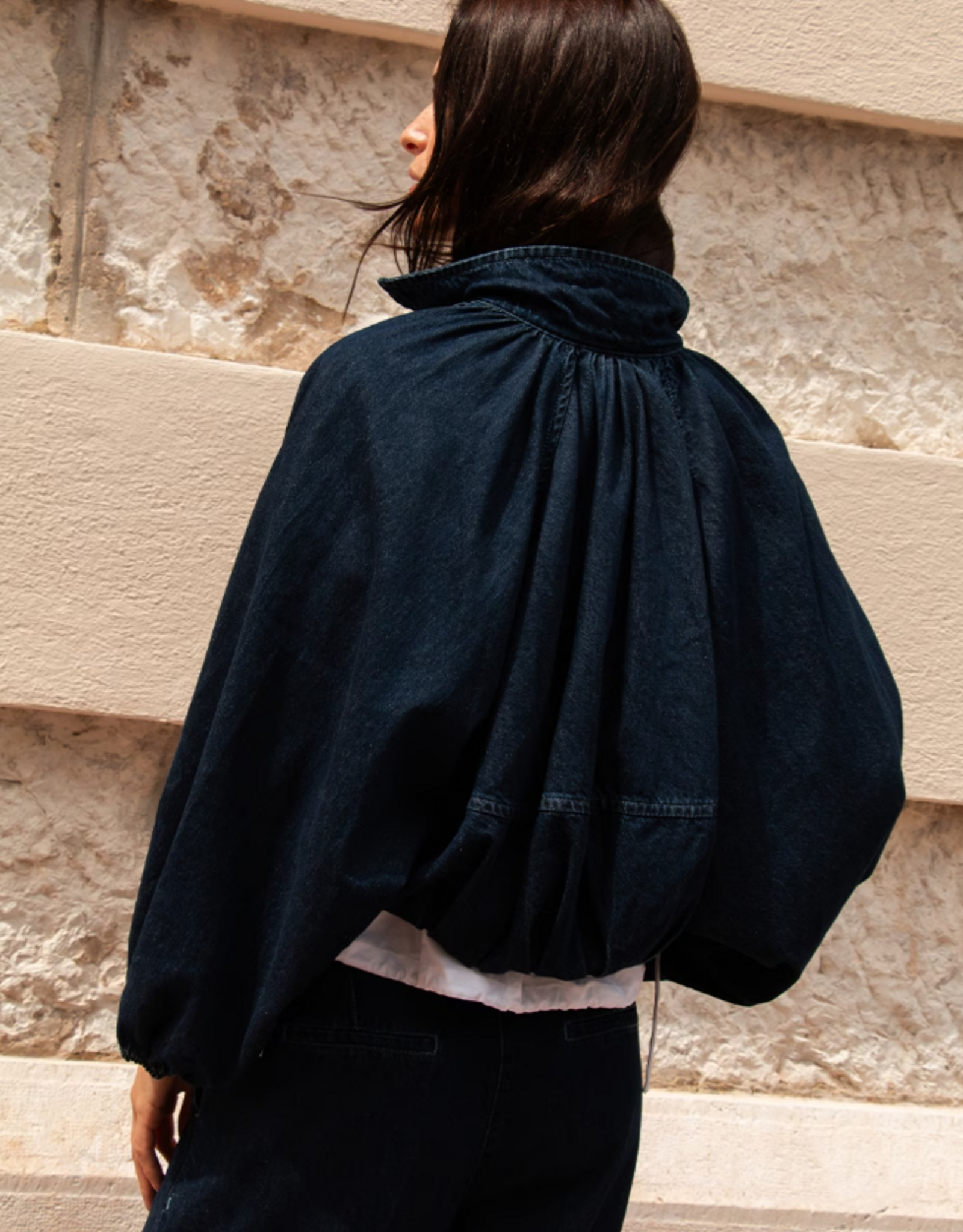Dante 6 Cassi Balloony Denim Jacket Dark Indigo