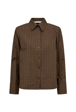 Co'Couture Teffa Padded Check Shirt Olive