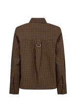 Co'Couture Teffa Padded Check Shirt Olive