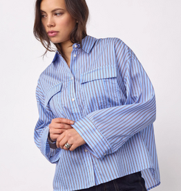 Co'Couture Anica LS Shirt Blue
