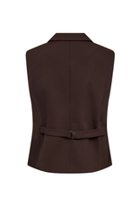 Co'Couture Alini Wrap Vest Dark Brown