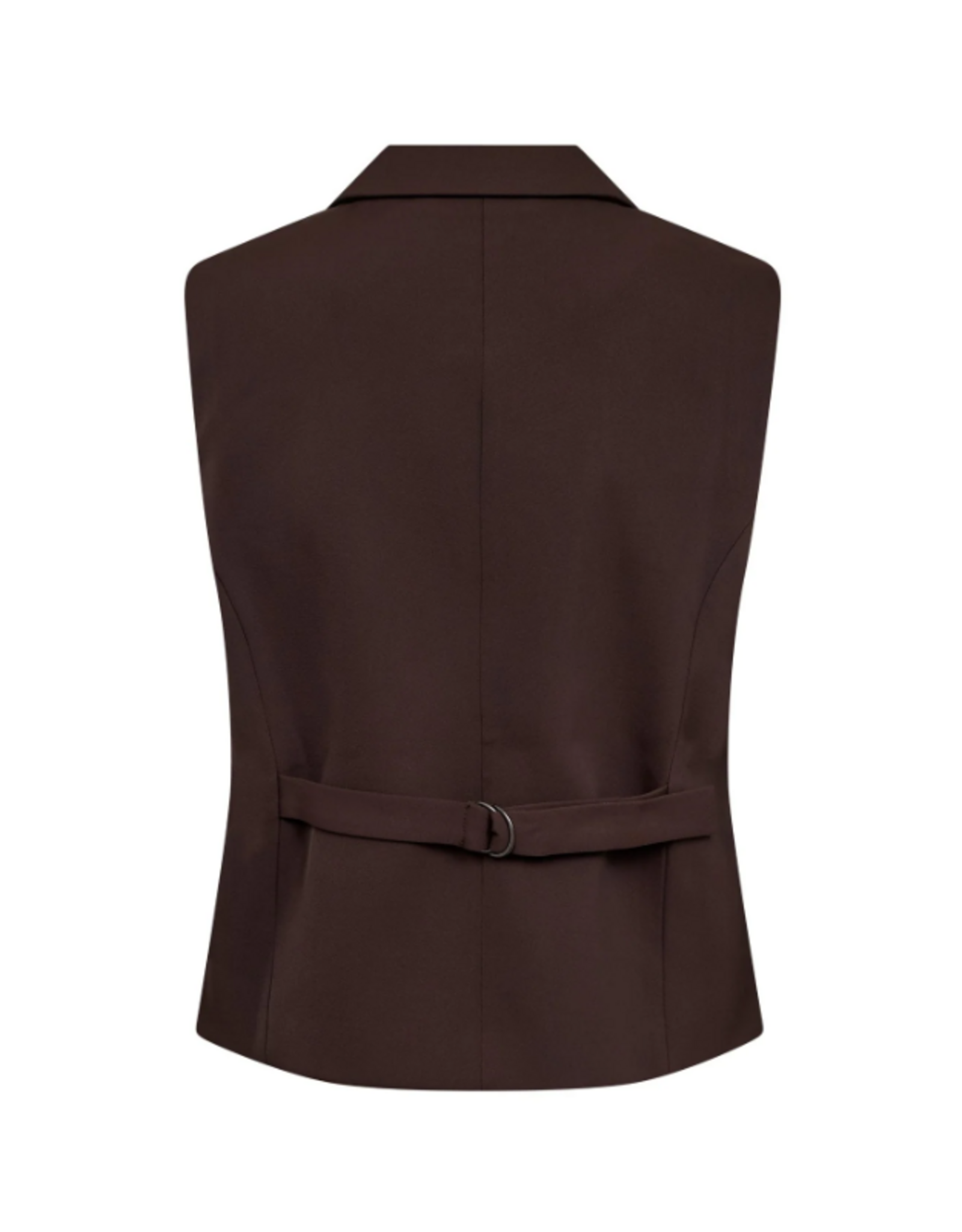 Co'Couture Alini Wrap Vest Dark Brown