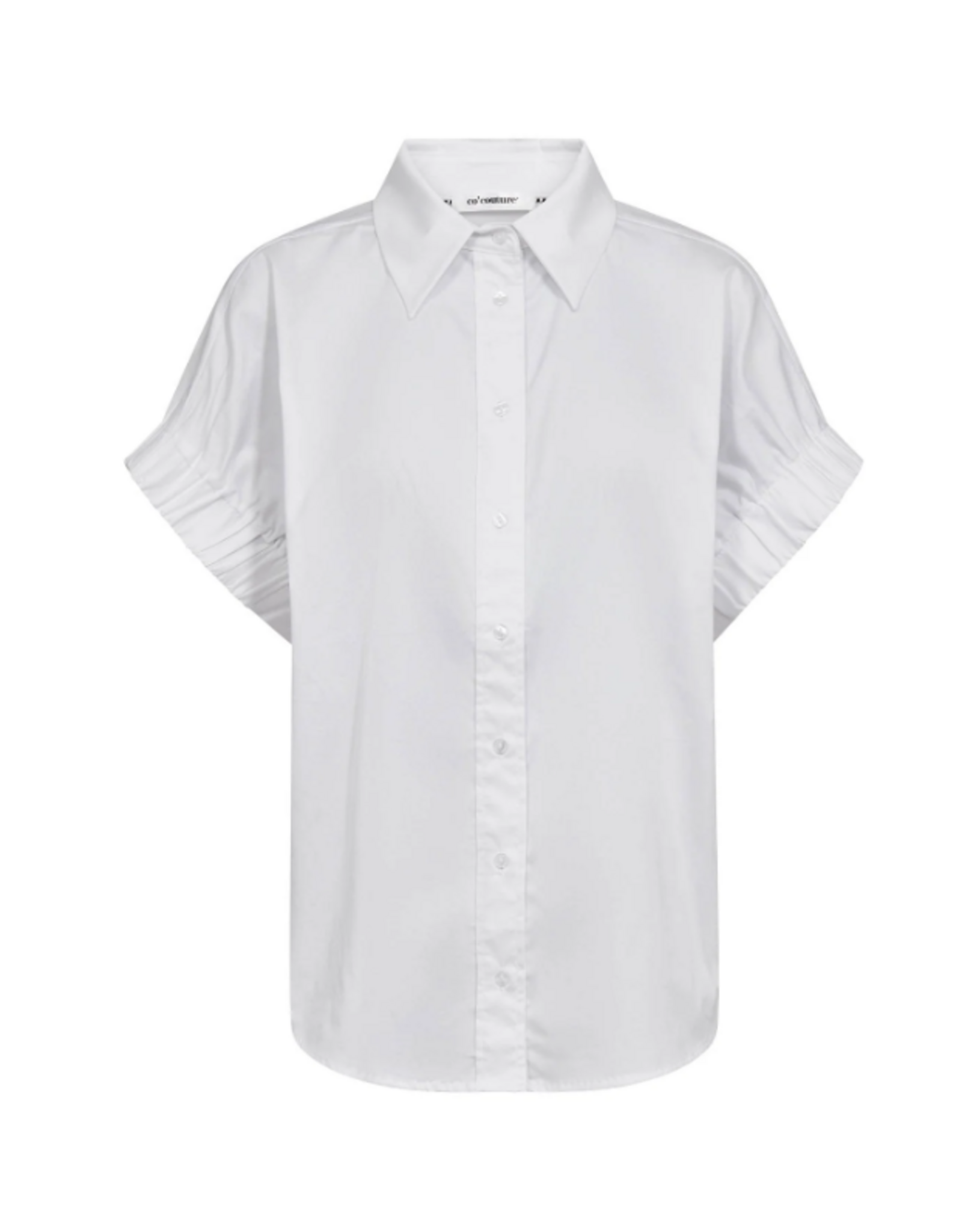 Co'Couture Poppy Elastic Cuff SS Shirt White