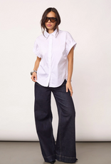 Co'Couture Poppy Elastic Cuff SS Shirt White